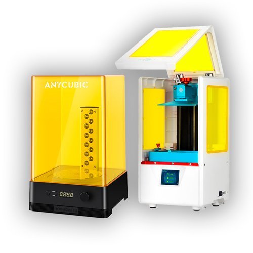 Combo Impressora 3D Anycubic Photon S Cor Branca + Máquina de Lavar e Curar 2.0