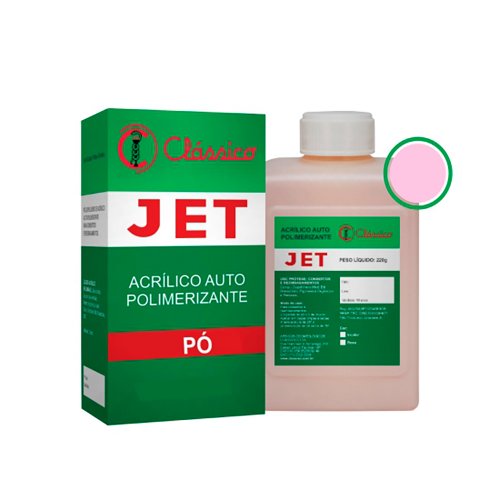 Resina Acrílica Autopolimerizável Jet Rosa 1kg