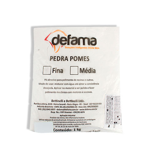 Pedra Pomes Fina 1kg Defama