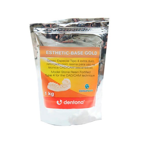 Gesso Especial Tipo IV Esthetic Base Gold Quick Scaneável 1kg - Dental News