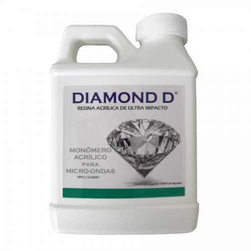 Resina Acrílica Termopolimerizável Diamond Ultra Impacto Micro Ondas Líquido 150ml