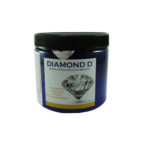 Resina Acrílica Termopolimerizável de Ultra Impacto Diamond Pó 250g Light Reddish Pink