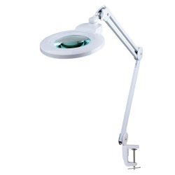 Luminária Lupa para bancada - Com LED - BRANCO - DPF Luminária Lupa para bancada - Com LED - BRANCO - DPF