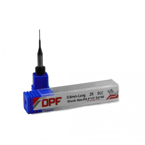 Fresa CAD/CAM UP3D Longa p/ Zircônia 0.6mm DLC - DPF