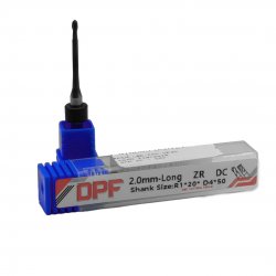 Fresa CAD/CAM UP3D Longa p/ Zircônia 2.0mm DC - DPF Fresa CAD/CAM UP3D Longa p/ Zircônia 2.0mm DC - DPF