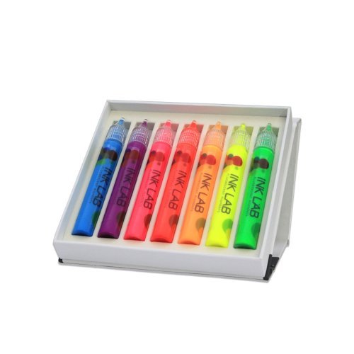 Ink Lab Pigmentos Fluo Kit 7 Cores 15ml