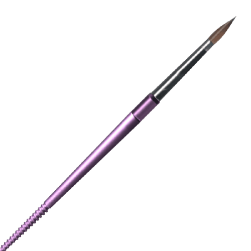 Pincel Pelo Kolinsky p/ Cerâmica Purple Nº 06 - DPF