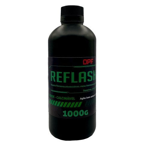 Resina Reflash 3D Calcinável Cor Verde-Green 1000g - DPF