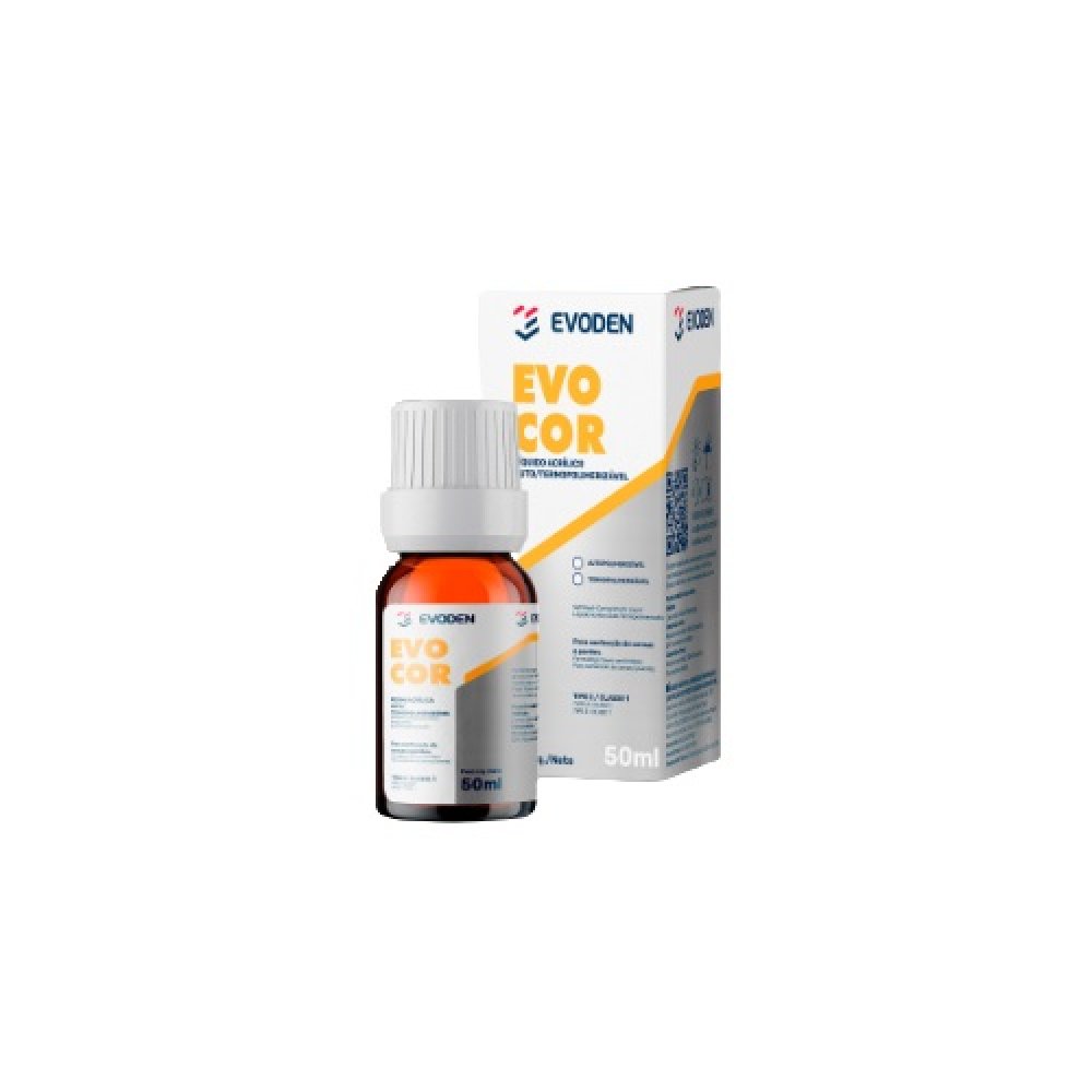Resina Acrílica Auto/Termo Evocor c/ Crosslink e Fluor 50ml - Evoden