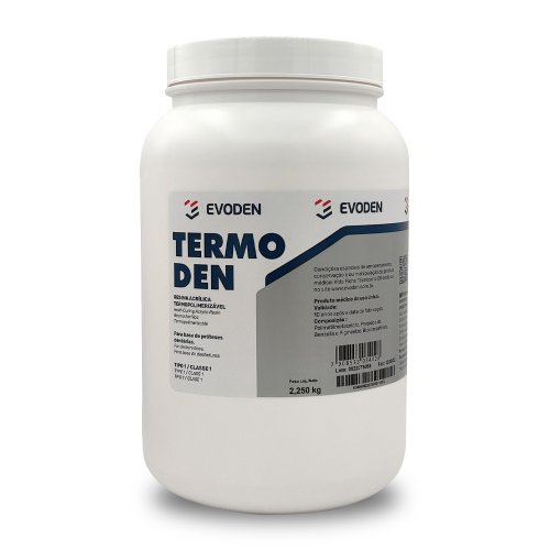 Resina Acrílica Termopolimerizável Termoden 2,250Kg Incolor