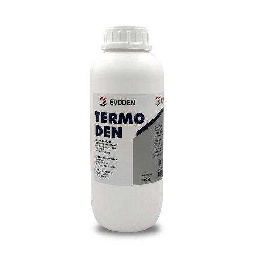 Resina Acrílica Termopolimerizável Termoden 500g Rosa Médio B com Veias