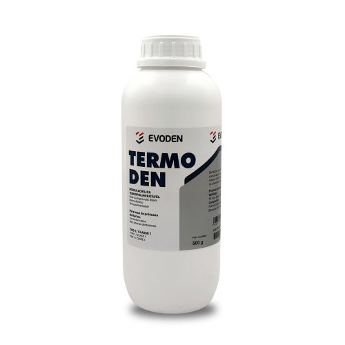 Resina Acrílica Termopolimerizável Termoden 500g Rosa Médio com Veias