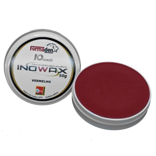 Cera Inowax Para Escultura Vermelha 65g