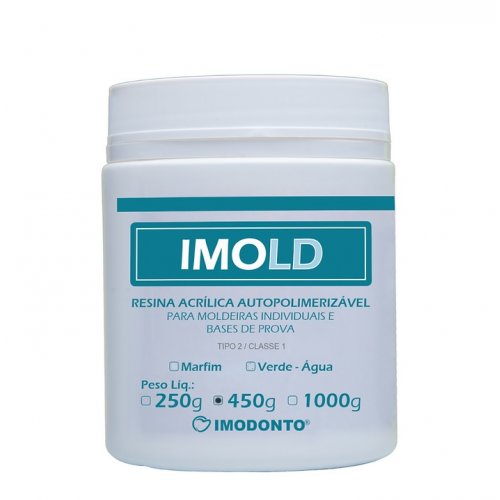 Resina para Moldeiras Individuais Imold Marfim 450g - Imodonto