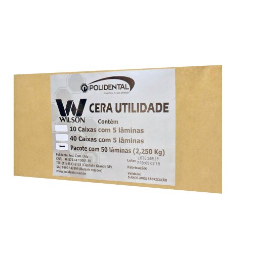 Cera Utilidade Wilson 2,250kg - Polidental