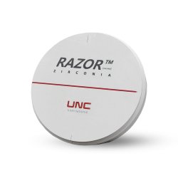 Disco de Zircônia Monolayer Razor 1100Mpa D98mm H18mm A2 DPF Disco de Zircônia Monolayer Razor 1100Mpa D98mm H18mm A2 DPF