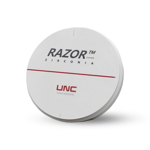 Bloco de Zircônia Monolayer Razor 1100Mpa D98mm H25mm A1 DPF