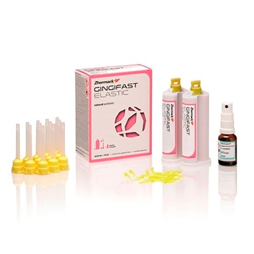 Gengiva Artificial Gingifast Elastic Kit (2x 50ml + 6 Misturadores + Liq. Separador)