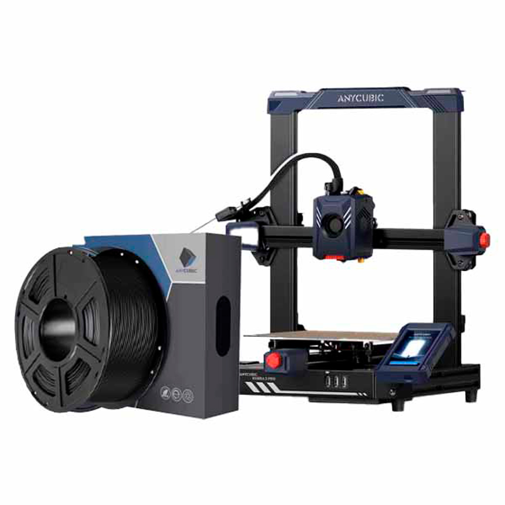Combo Impressora 3D Anycubic Kobra 2 Pro + Filamento Preto 1000g